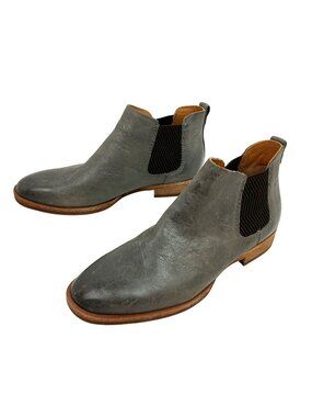 Kork-Ease Kama Chelsea Leather Ankle Boots Womens 8 M Gray
